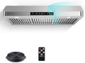 Under Cabinet Range Hood 36 in 700CFM Stainless Steel - Quiet Power