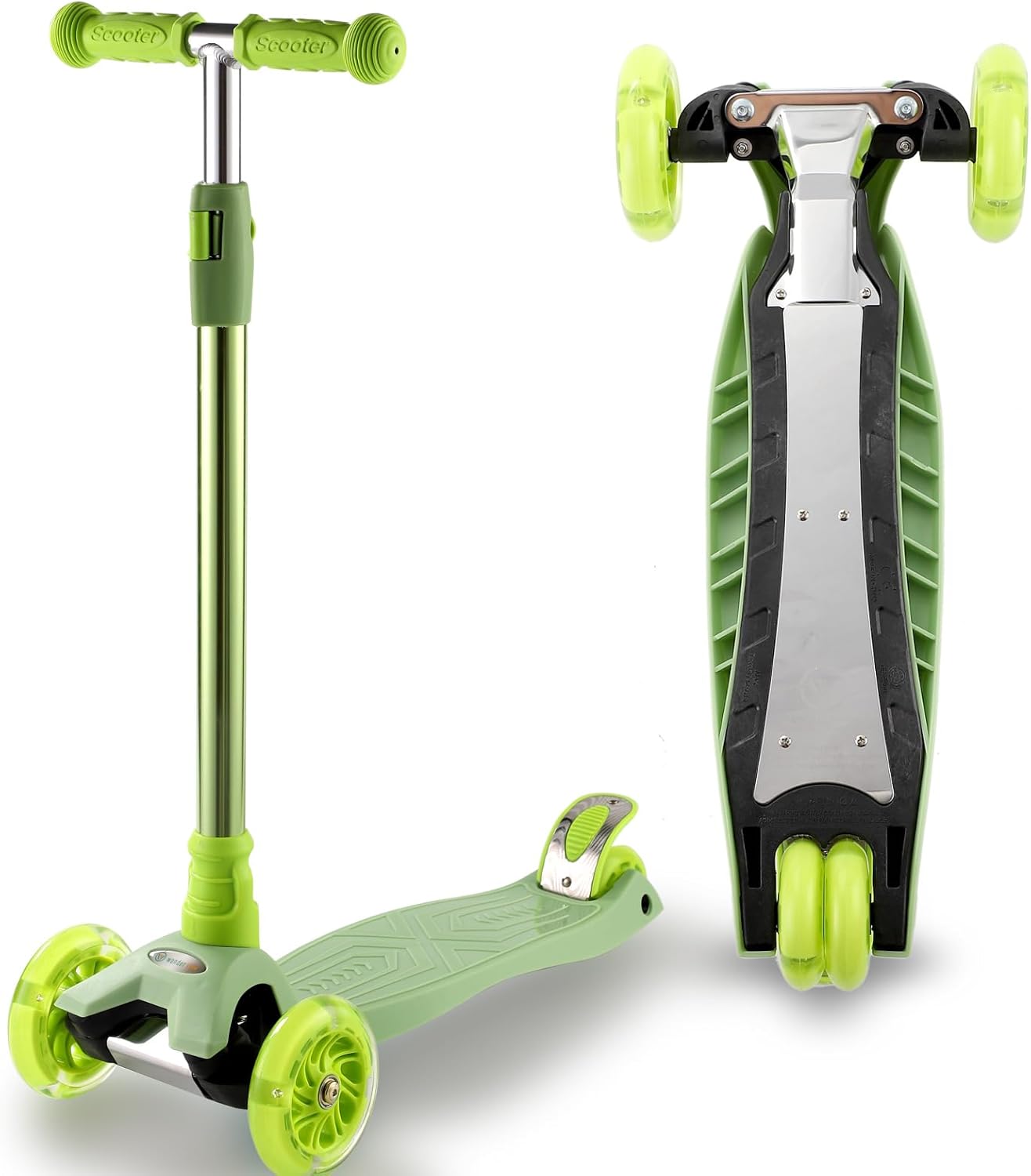 3 Wheel Scooter for Kids Ages 6-12 with Light Up Wheels