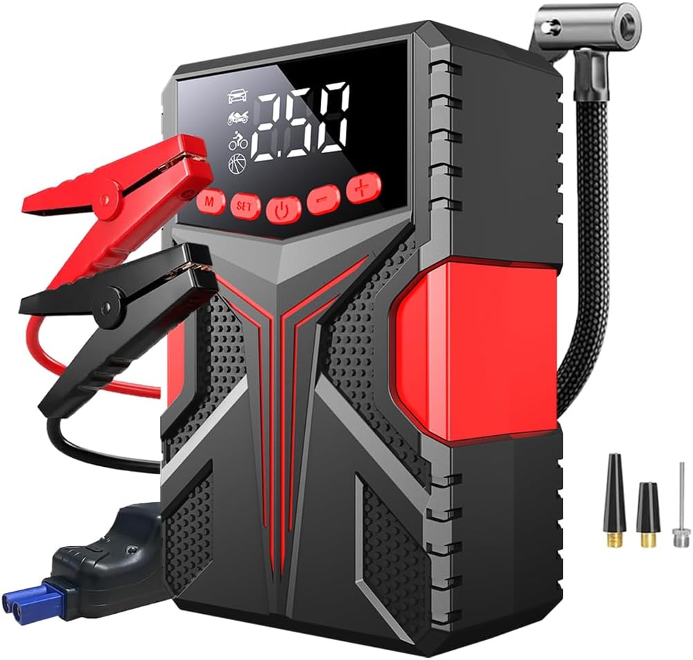 Lorinpow 3000A Jump Starter: Start Any Car Instantly!