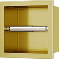 Neodrain Gold Recessed Toilet Paper Holder - Built-In Minimal Design