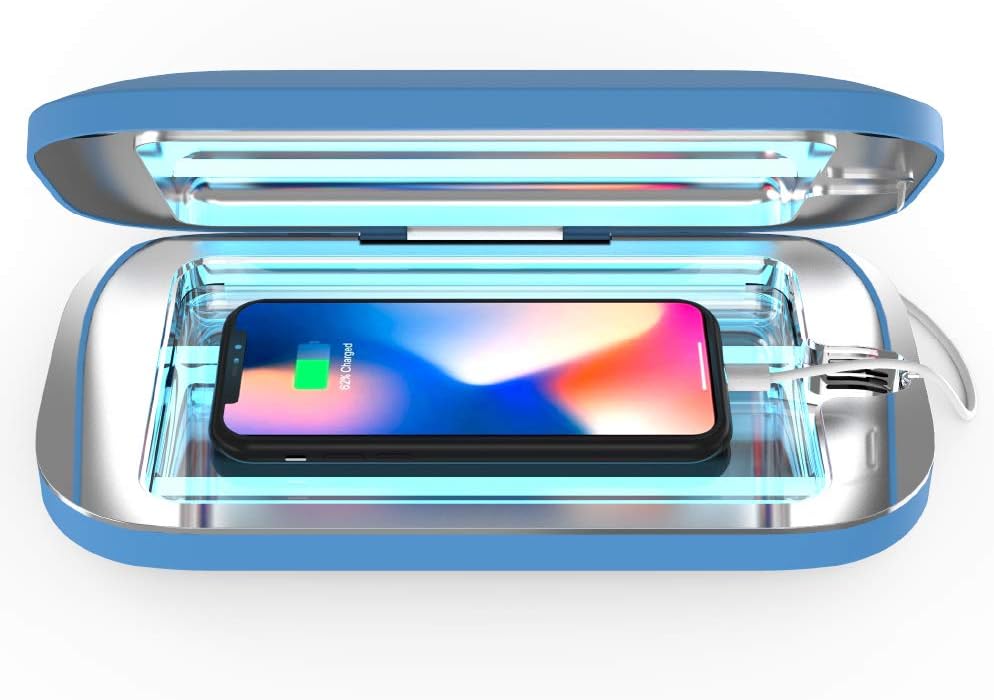 PhoneSoap Pro UV Sanitizer & Charger for All Phones - Blue