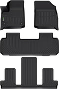 HAFIDI Floor Mats Fit for 2018-2024 Buick Enclave - All-Weather TPE