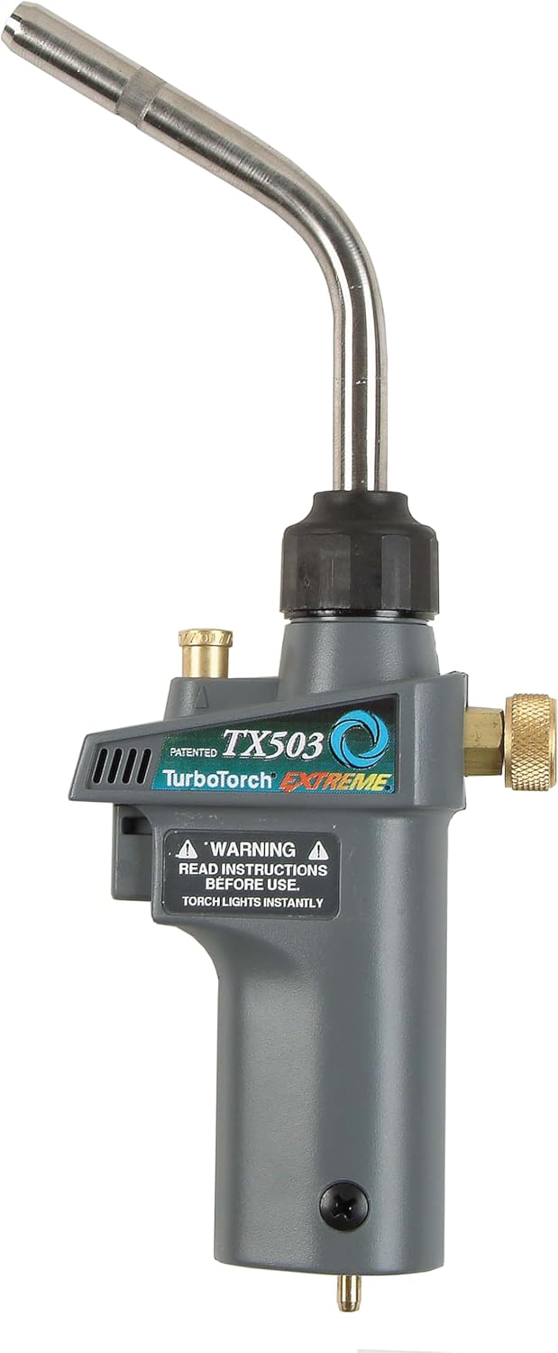 TURBOTORCH TX503 Self-Lighting Hand Torch for Brazing Needs