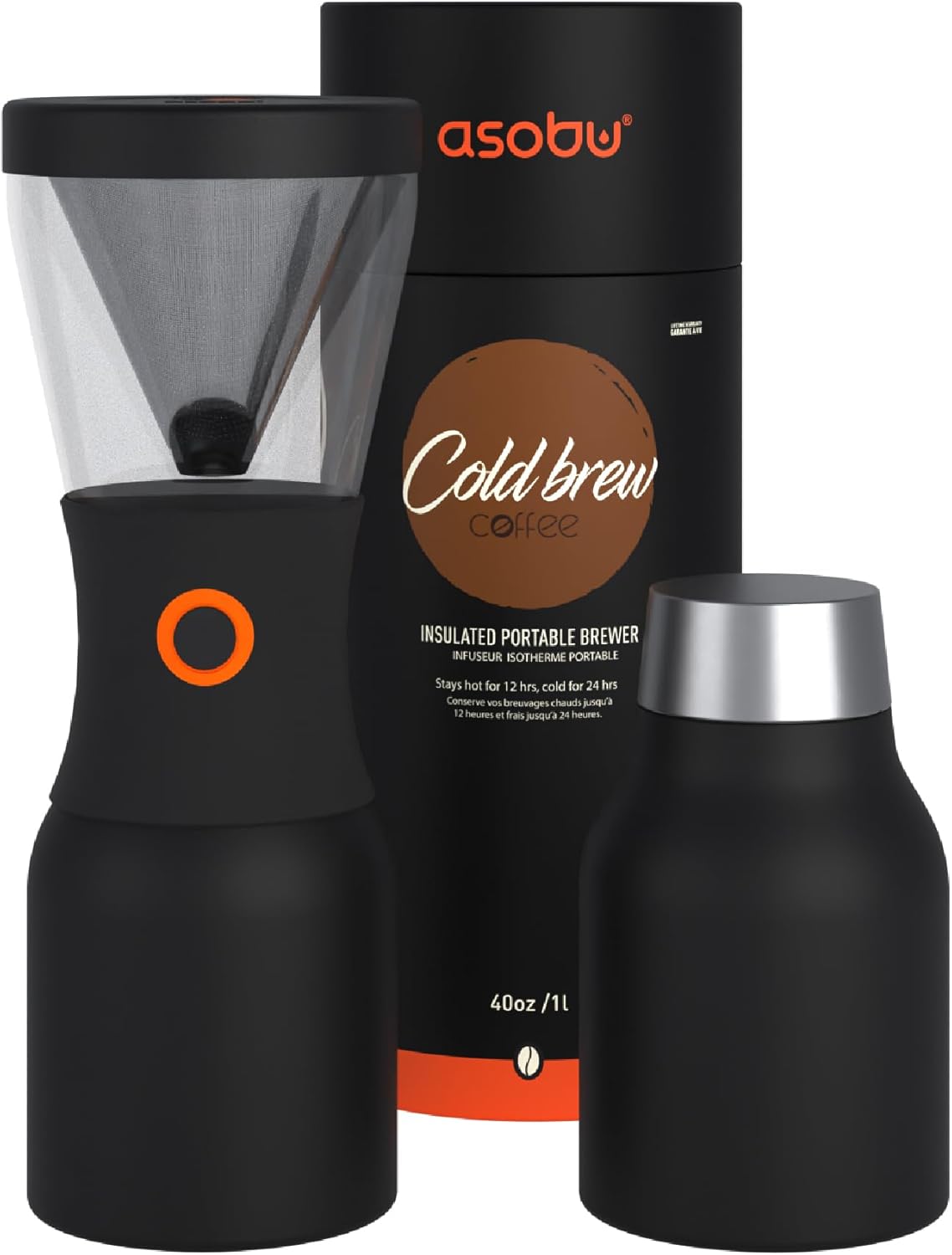 asobu 34oz Portable Cold Brew Coffee Maker