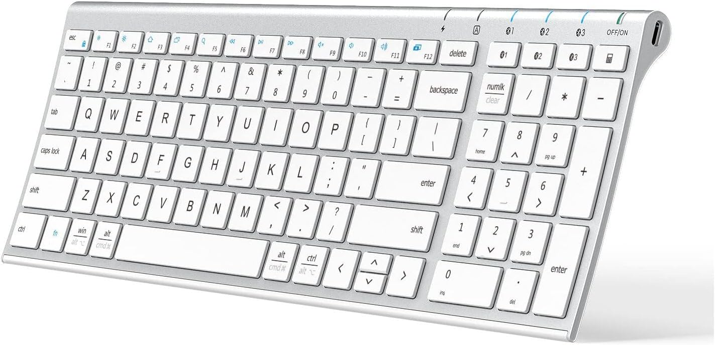 iClever BK10 Bluetooth Keyboard: Seamless Multi-Device Typing