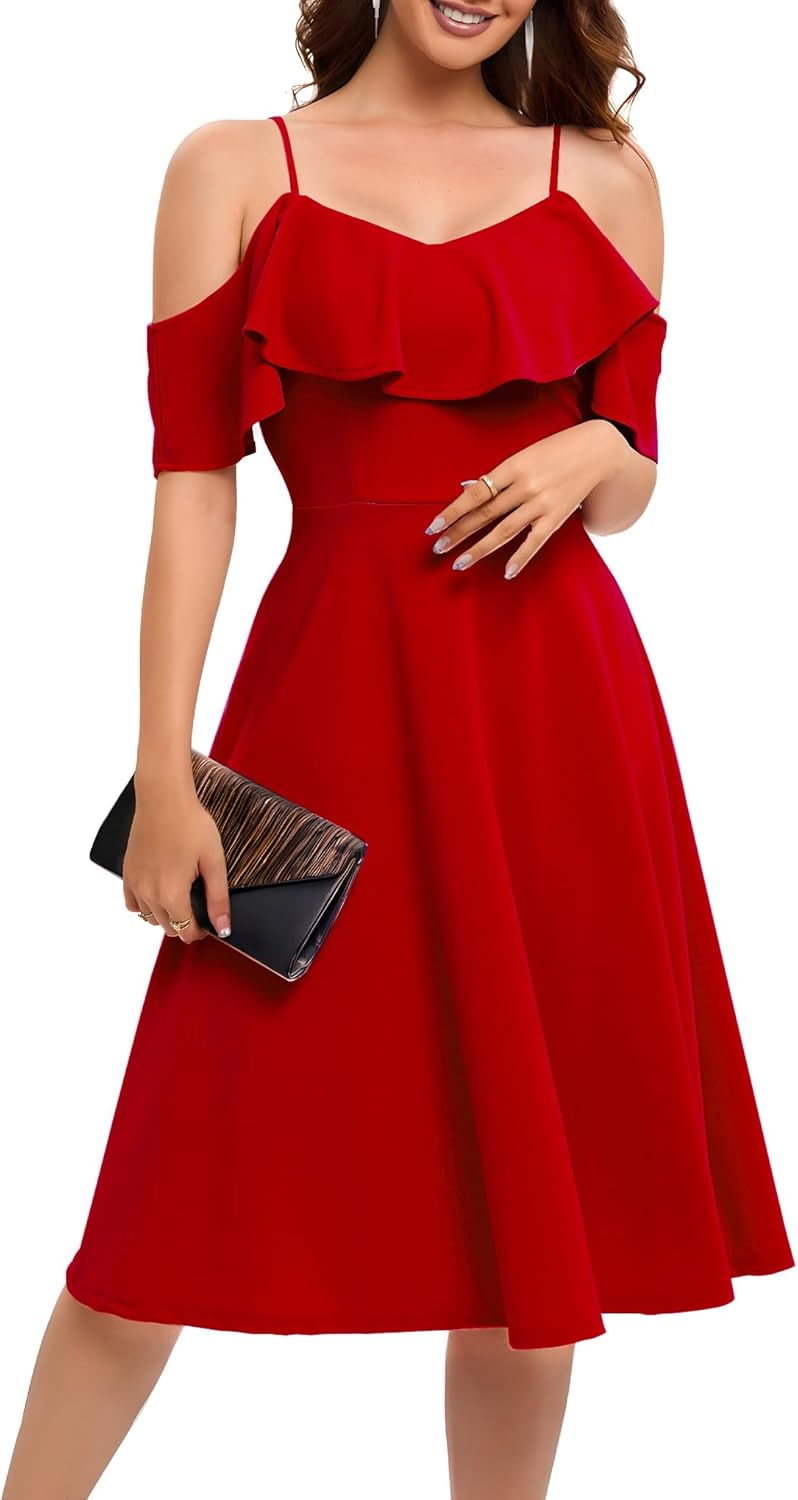 Elegant Off The Shoulder Cocktail Dress for Any Occasion