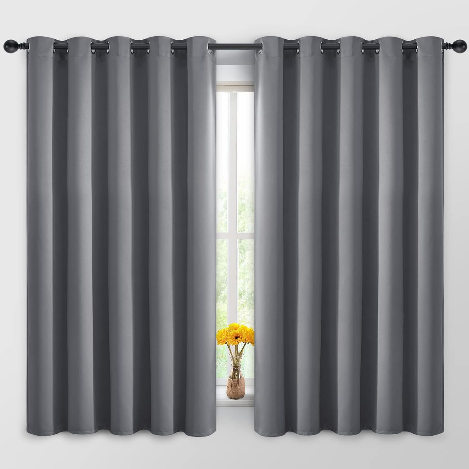 Yakamok Blackout Curtains for Room Darkening and Insulation