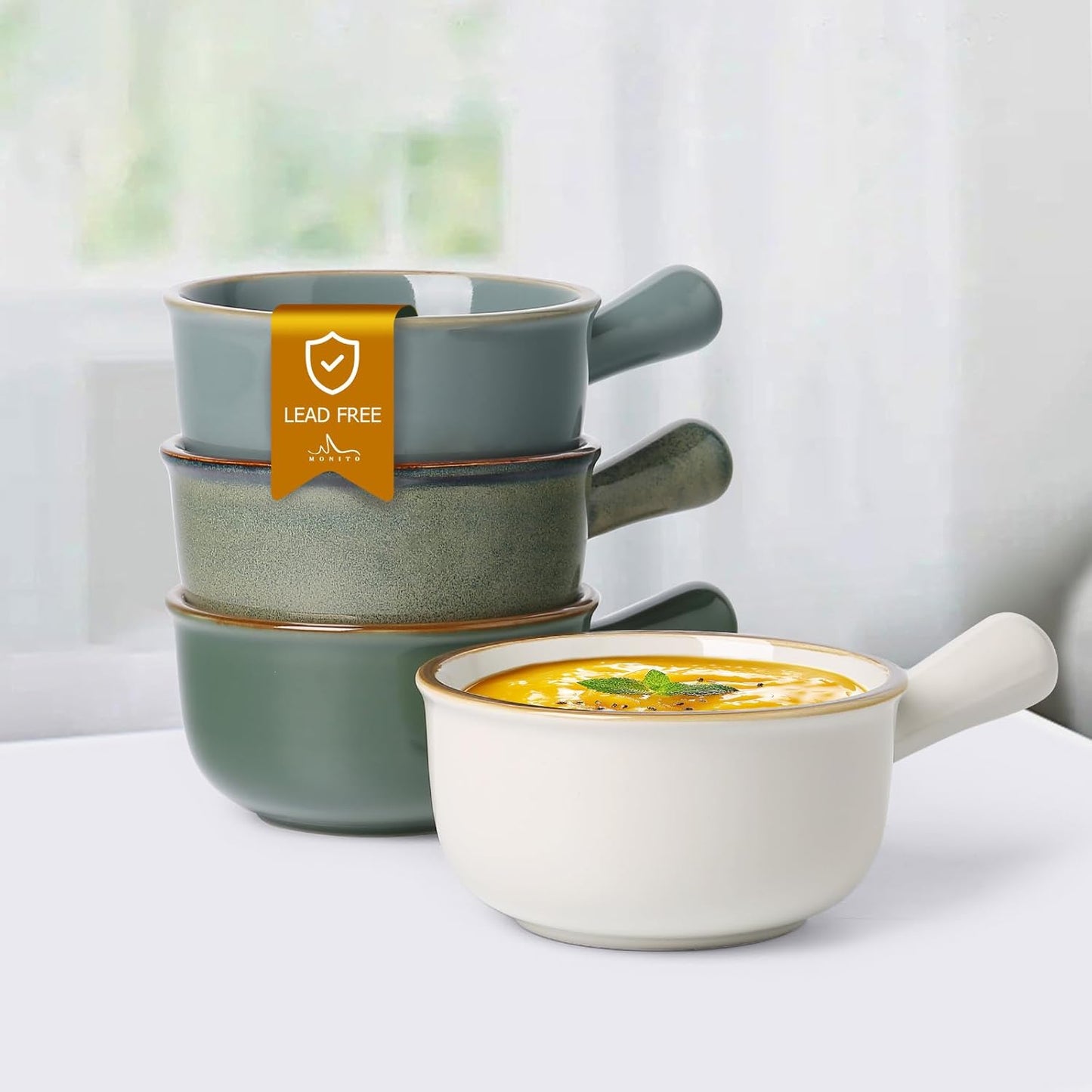Stackable Soup Crocks - Oven Safe Bowls by MONITO