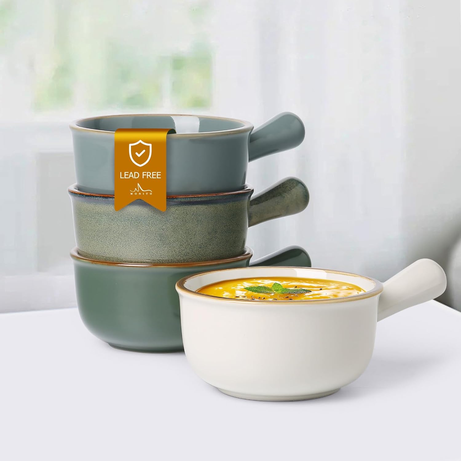 Stackable Soup Crocks - Oven Safe Bowls by MONITO