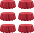 PureFit 6 Pack Round 90 in Table Cloths - Stain and Wrinkle Resistant