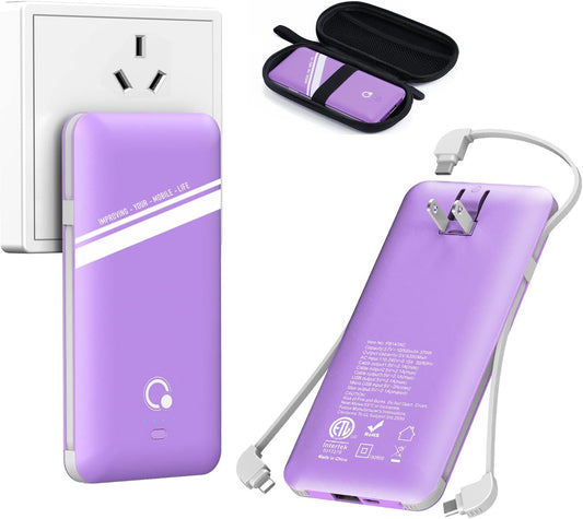 10000mAh Power Bank Q Slim Portable Charger for All Devices