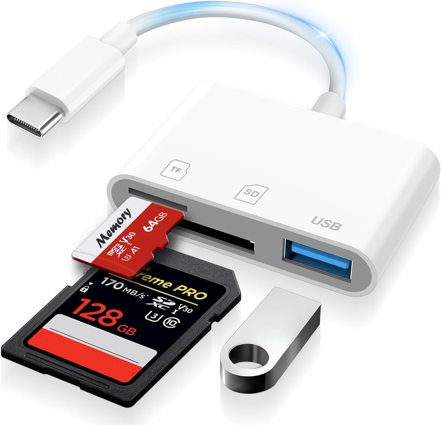 Denlane USB C SD Card Reader - Lightning Fast Data Transfer