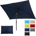 SUNVIVI OUTDOOR 6.5ft x 10ft Rectangular Patio Umbrella - Sturdy Shade