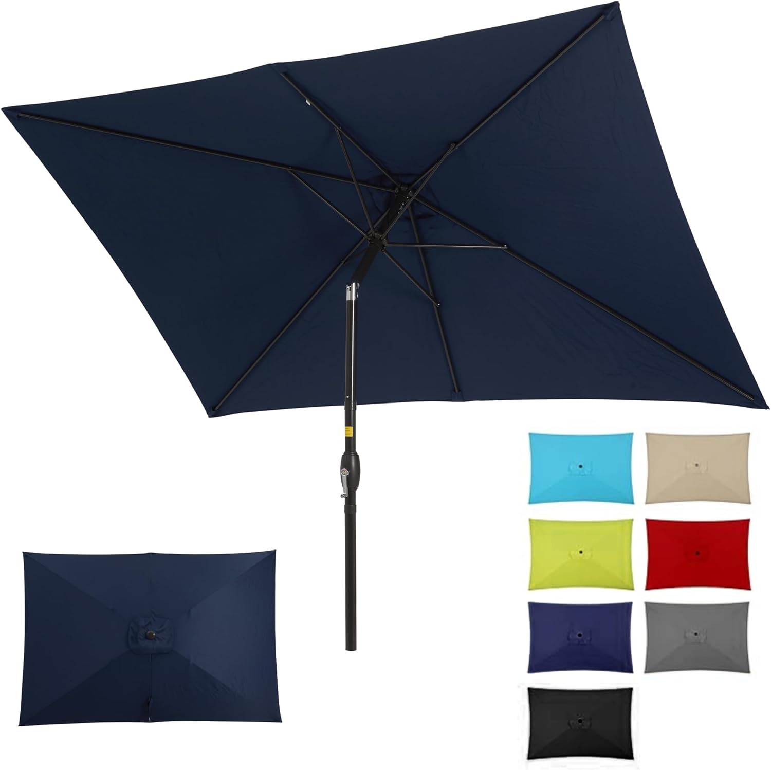 SUNVIVI OUTDOOR 6.5ft x 10ft Rectangular Patio Umbrella Review