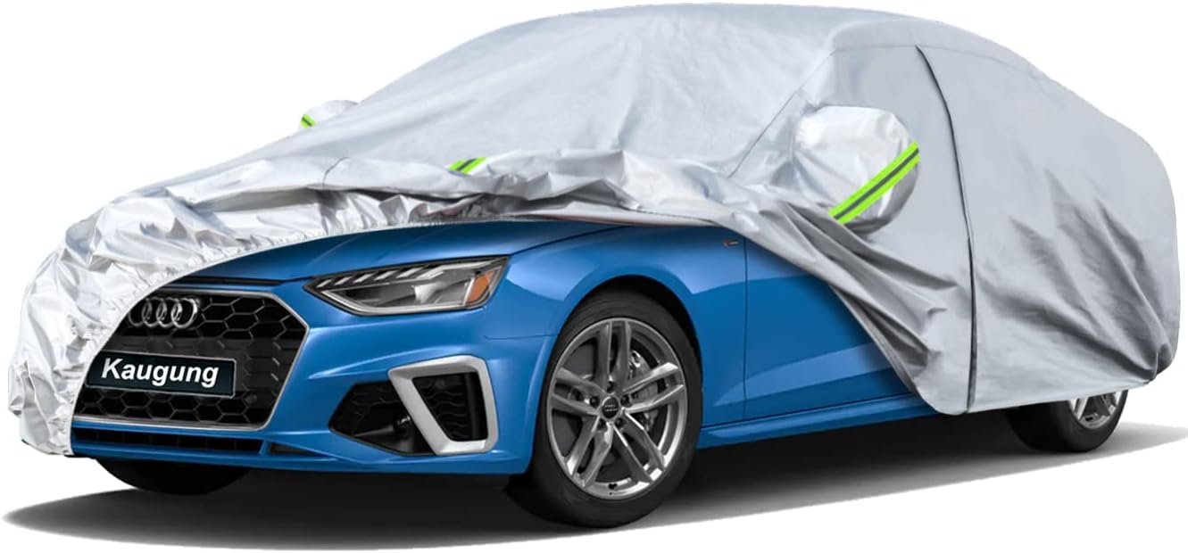 6 Layers Car Cover Custom Fit for Audi A4 Sedan 2007-2025