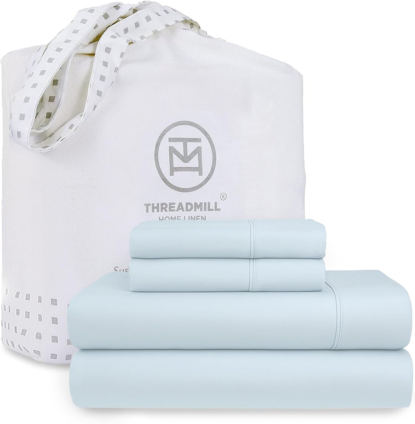 Threadmill Full Size Sheet Set - 100% Cotton Sateen Bedding