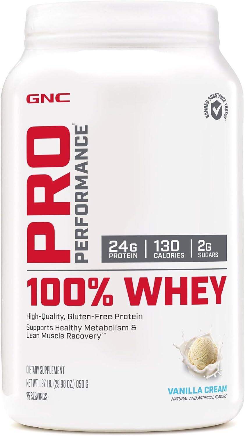 GNC Pro Performance 100% Whey Protein Powder for Muscle Recovery