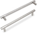 7.5in Brushed Satin Nickel Cabinet Handles 10 Pack - Knurled Pulls