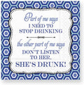 Vibrant Multicolor 5 Cocktail Napkins - Set of 20