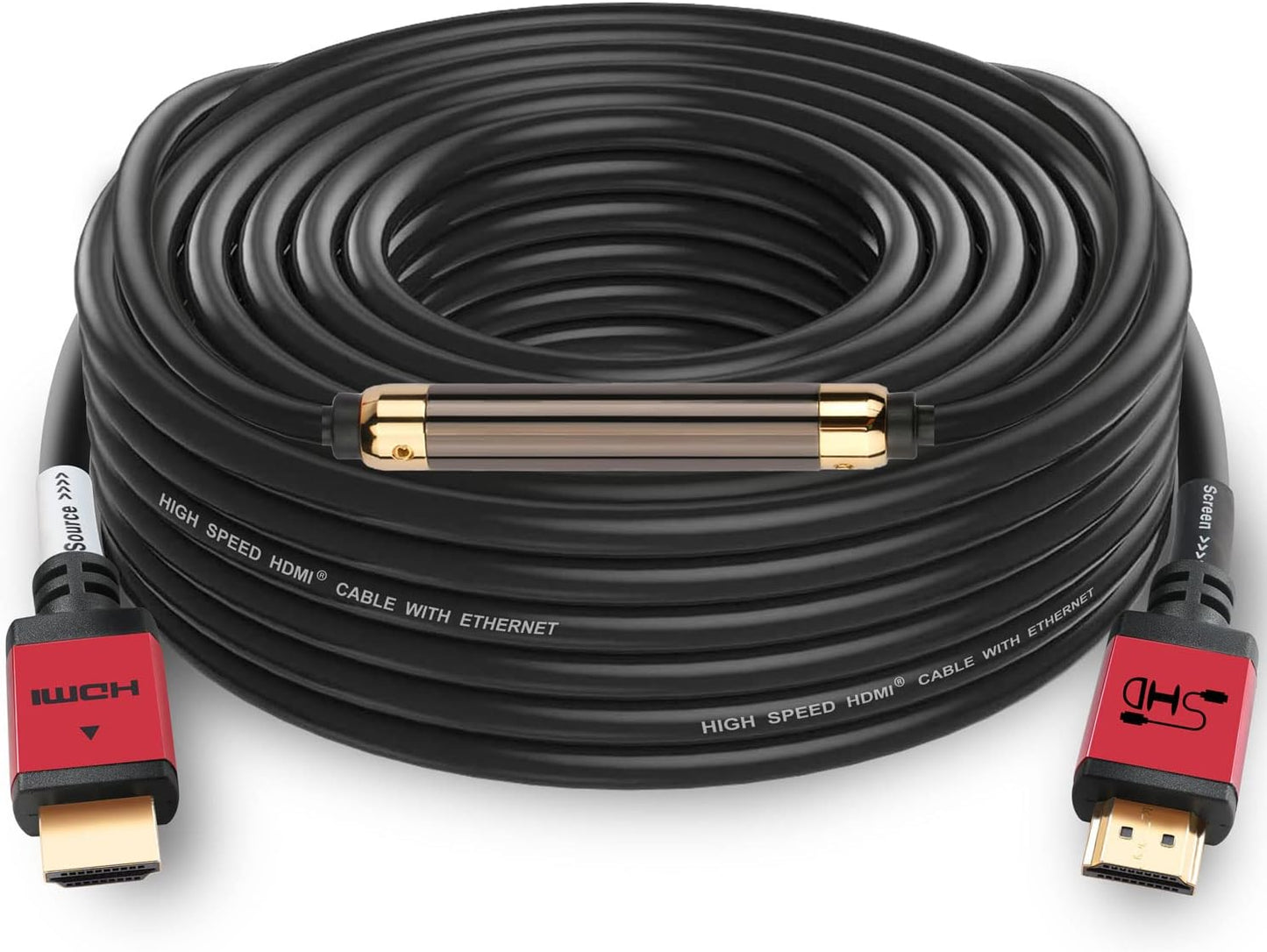 75 Feet HDMI Cable with Signal Booster for 4K and 3D Support