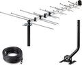 CeKay Outdoor Yagi HD Antenna for Long-Range Digital TV Reception