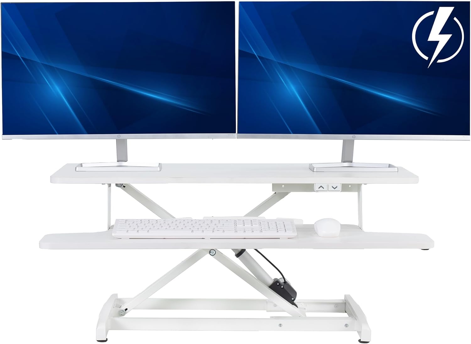 VIVO 36 inch Electric Motor Desk Converter for Active Standing