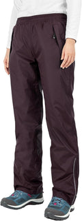 33,000ft Women's Rain Pants - Lightweight Waterproof Over Pants it