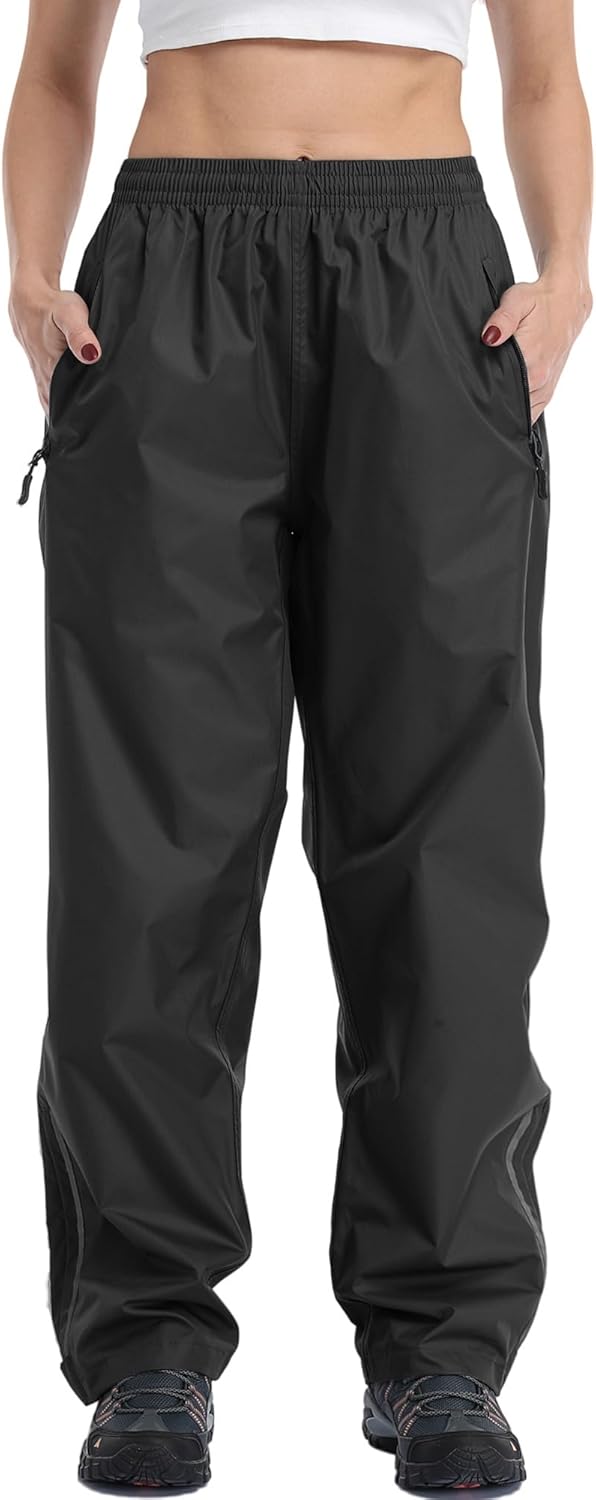 Ourcan Waterproof Rain Pants for Women - Lightweight & Breathable