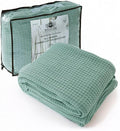 HILLFAIR 100% Combed Cotton California King Blanket - Soft