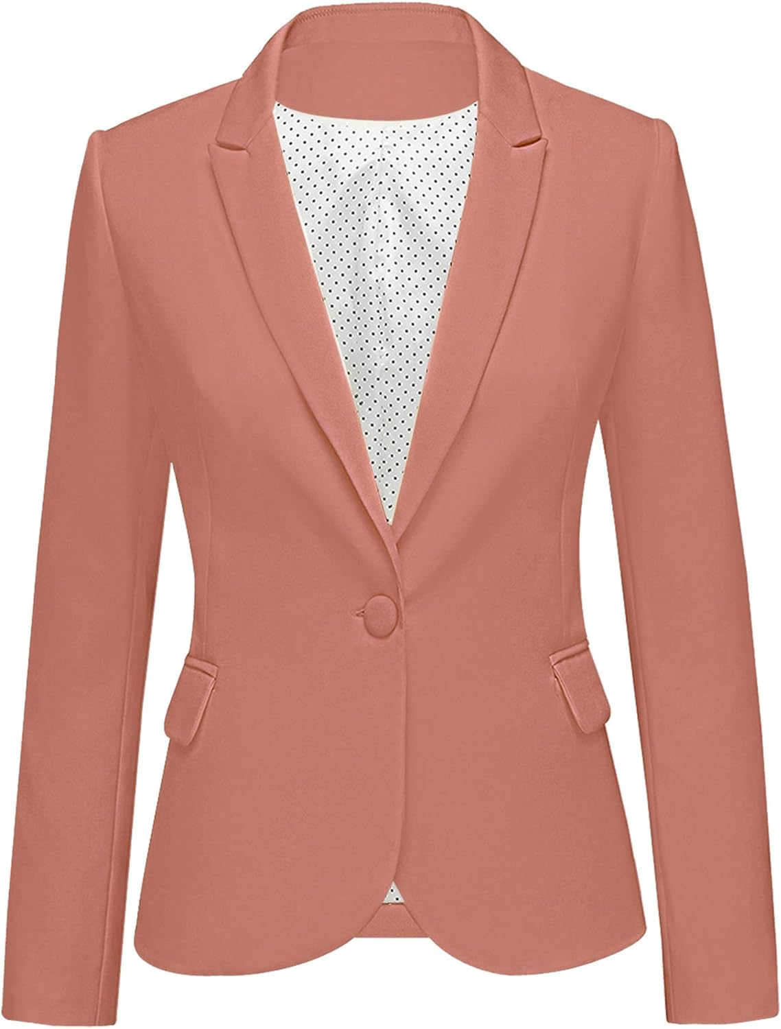 Notched Lapel Blazer Jacket for Women - Perfect Office Wear