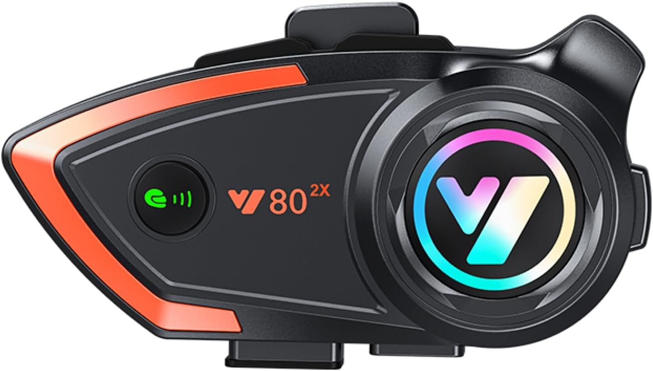 Motorcycle Helmet Bluetooth Headset for 2 Riders with CVC Noise