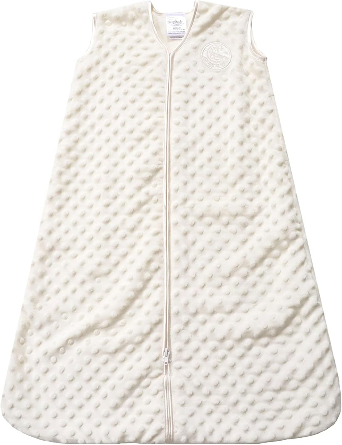 HALO Sleepsack Plush Dot Velboa Wearable Blanket for Safer Sleep