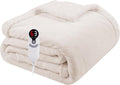 Electric Heated Blanket Throw 50x60 in - Fast Heat & Safety