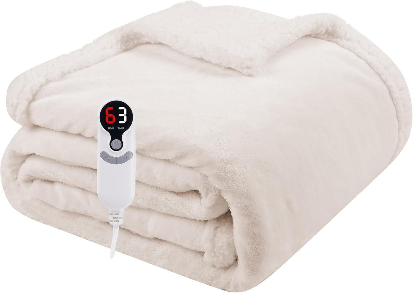Electric Heated Blanket Throw 50x60 Soft Flannel Comfort