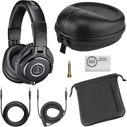 Audio-Technica ATH-M40x Studio Monitor Headphones Bundle Review