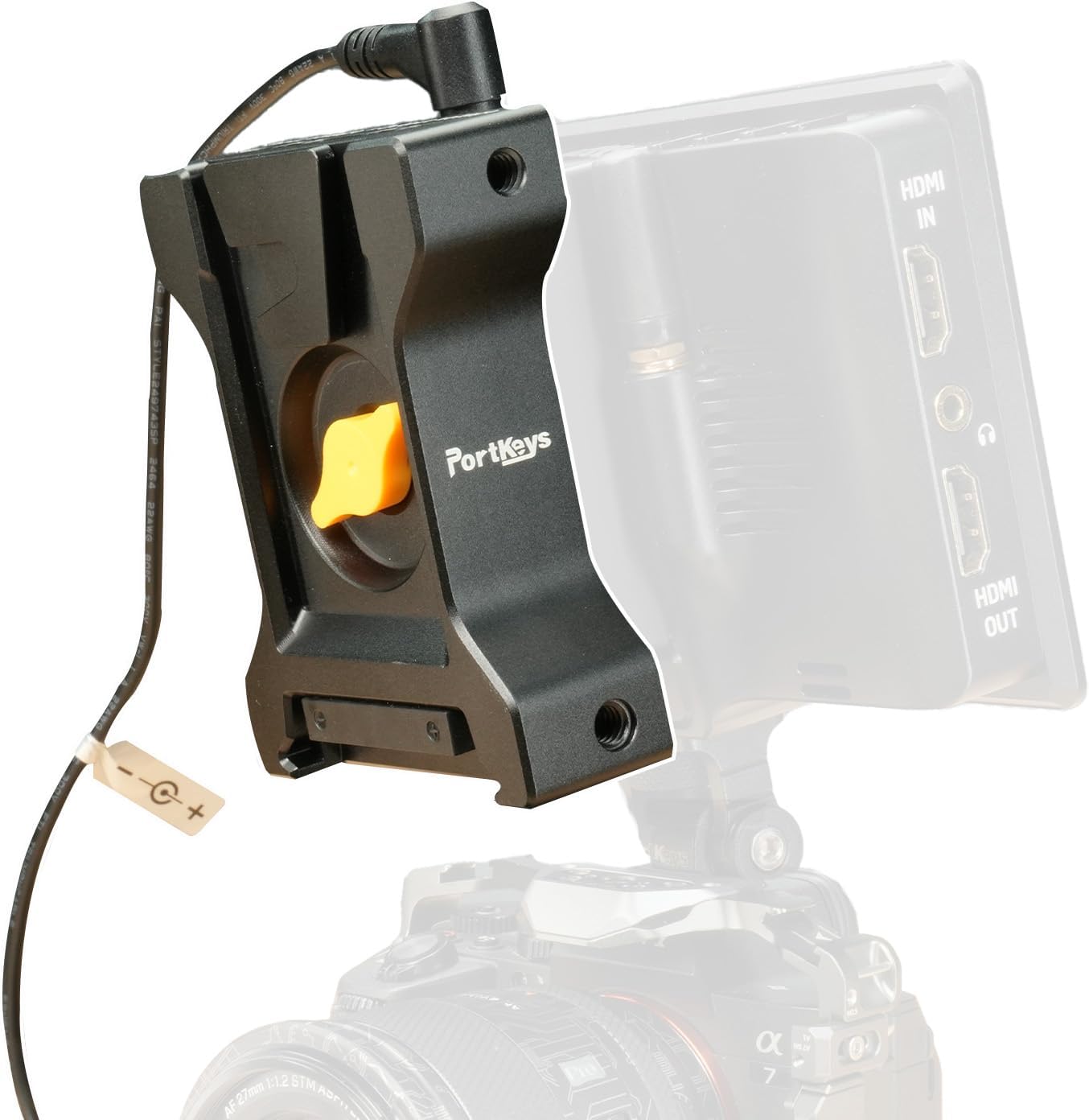 Portkeys BD4 Dummy Battery Adapter for Dual Output Power Needs