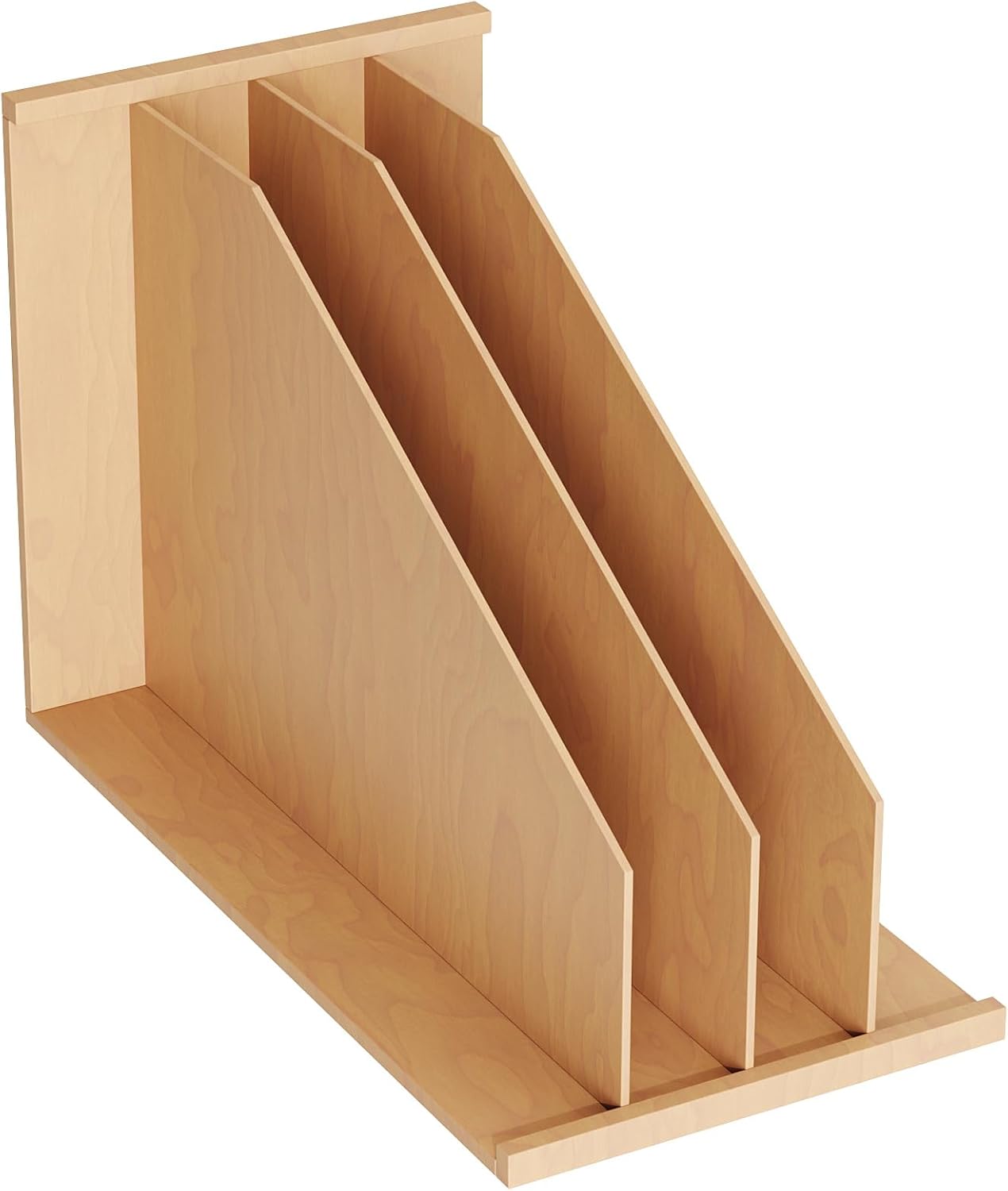 Dowell 4007 TD3 Wooden Vertical Tray Divider Organizer for Cabinets