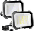 2 Pack LED Flood Lights Outdoor 100W 10000LM - Super Bright Outdoor