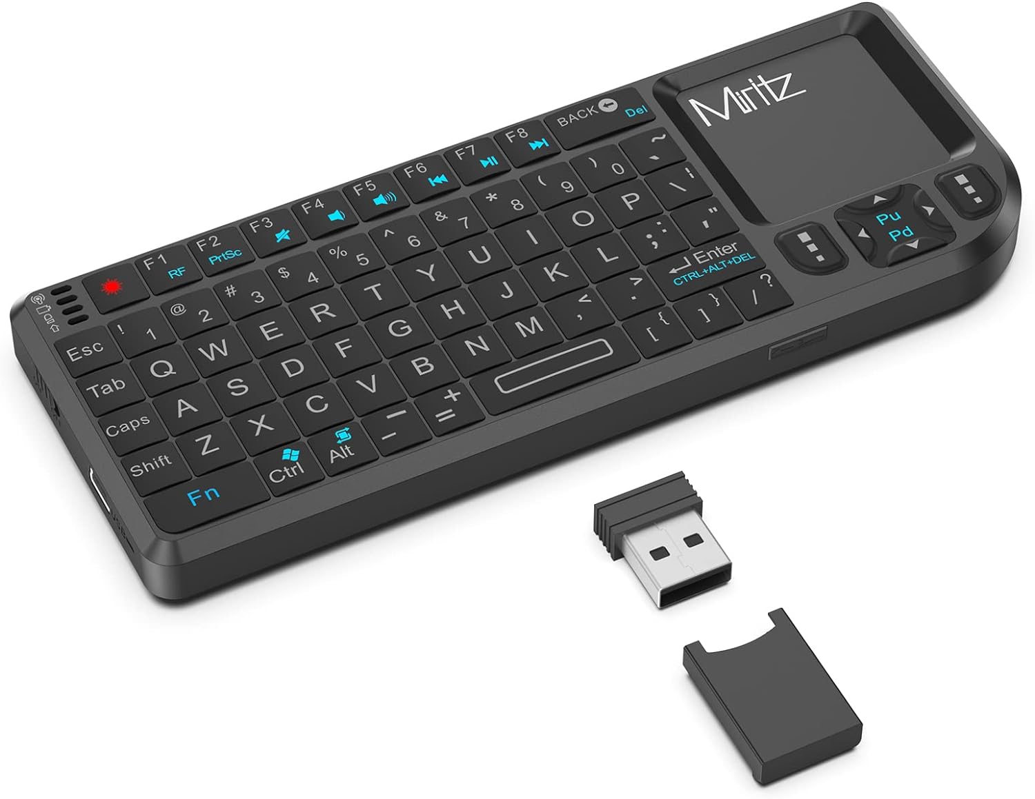 Miritz Backlit Mini Keyboard: Wireless & Multi-Device Compatible
