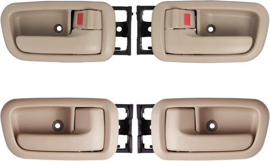 Set of 4 Beige Interior Door Handles for Toyota Tundra 2000-2006