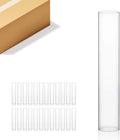 WGVI Hurricane Candle Holder Sleeve, Wide 2.5in - Clear 24 Pack