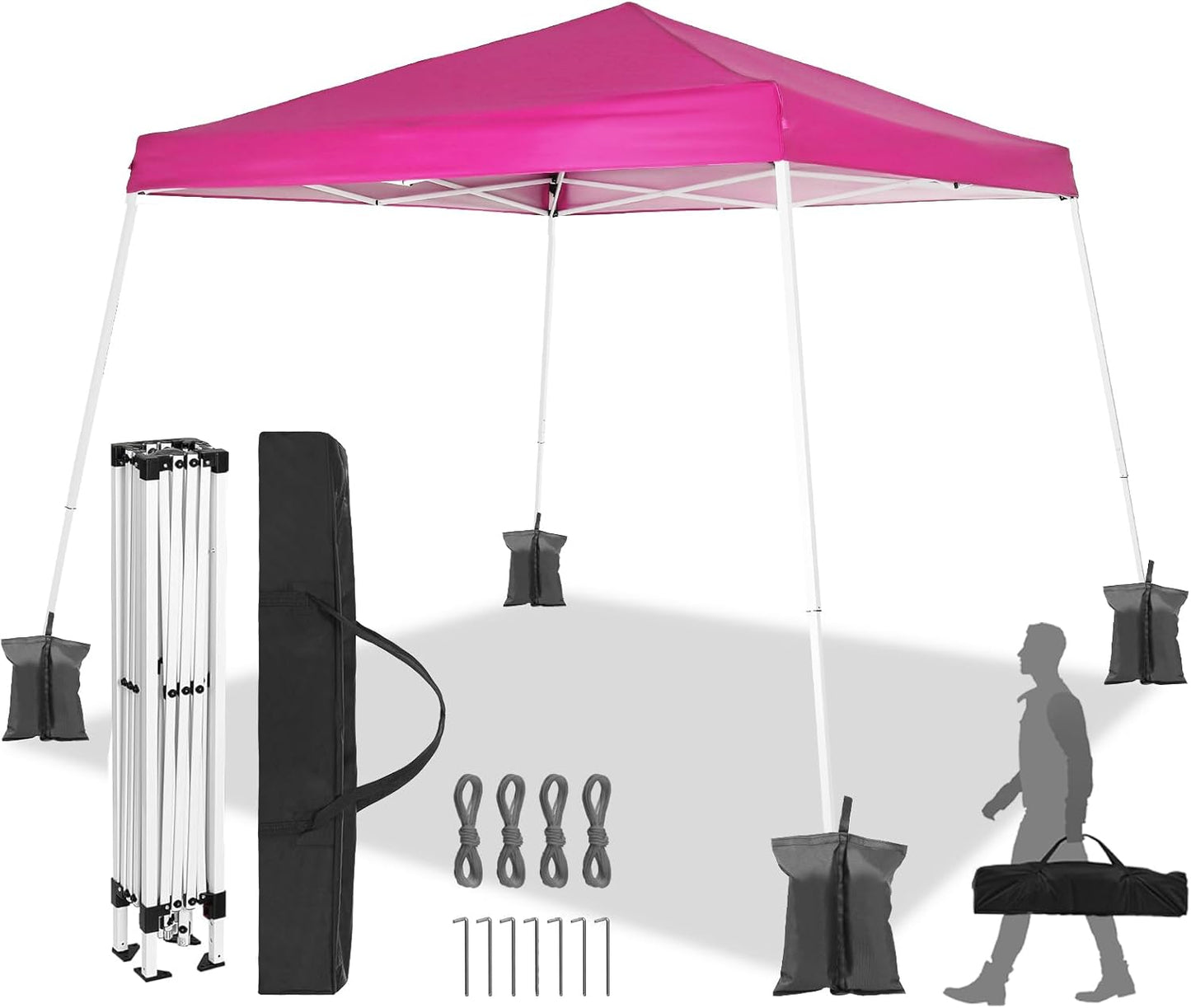 Pink Waterproof EZ Up Canopy - Party Perfected! 