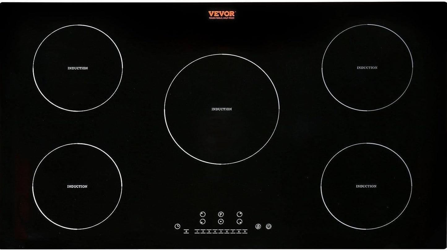 VEVOR Electric Cooktop 5 Burners 36in Induction Stove Top