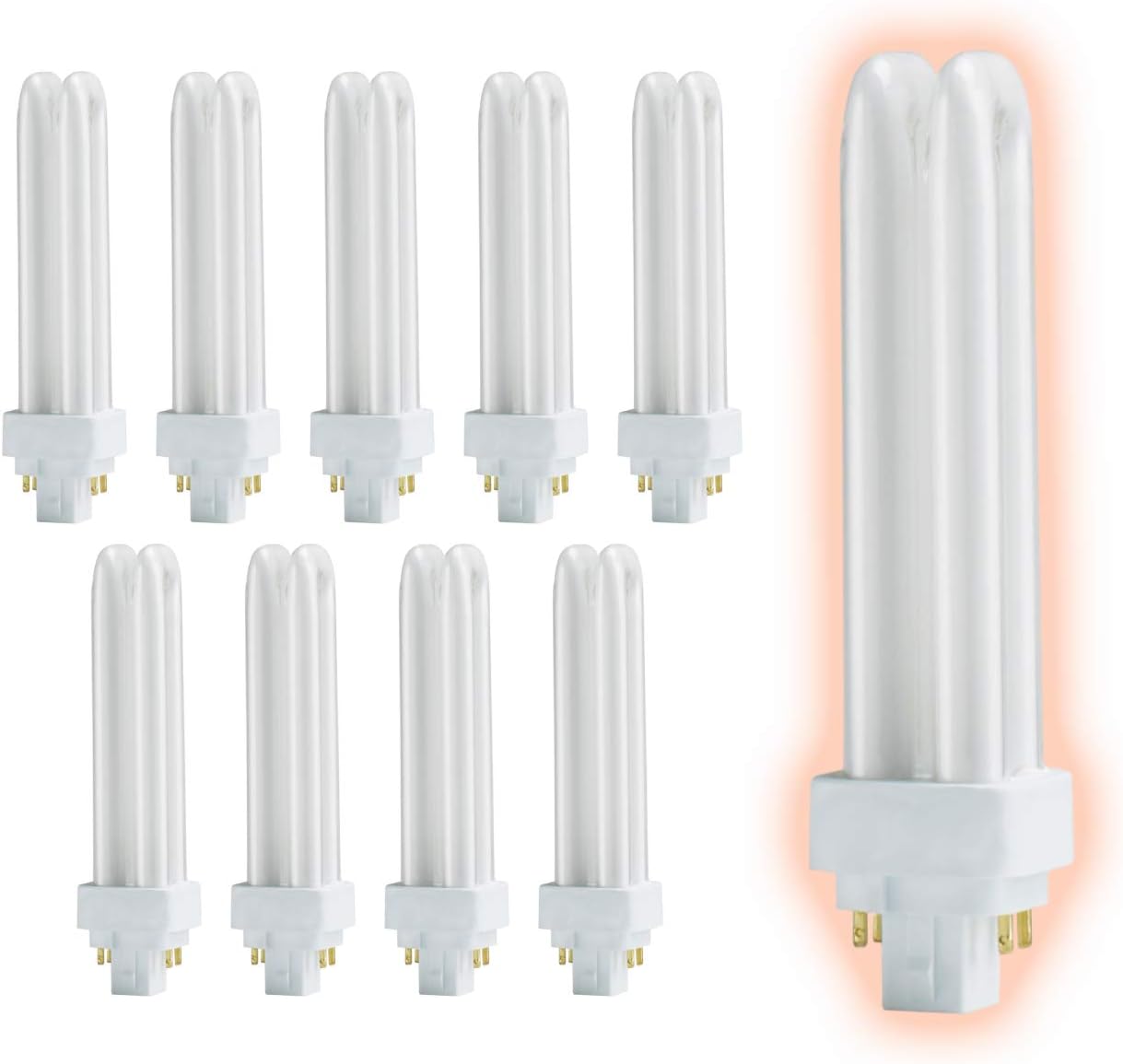 GoodBulb 13 Watt CFL Light Bulbs with G24Q-1 Base for Brightness