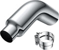 4 to 6 Inch Exhaust Elbow with Clamp - Chrome Diesel Tip