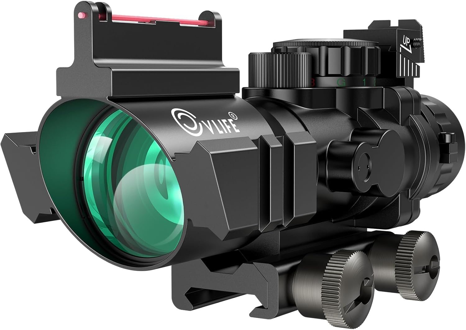 CVLIFE 4x32 Prism Tactical Rifle Scope with Illuminated Reticle