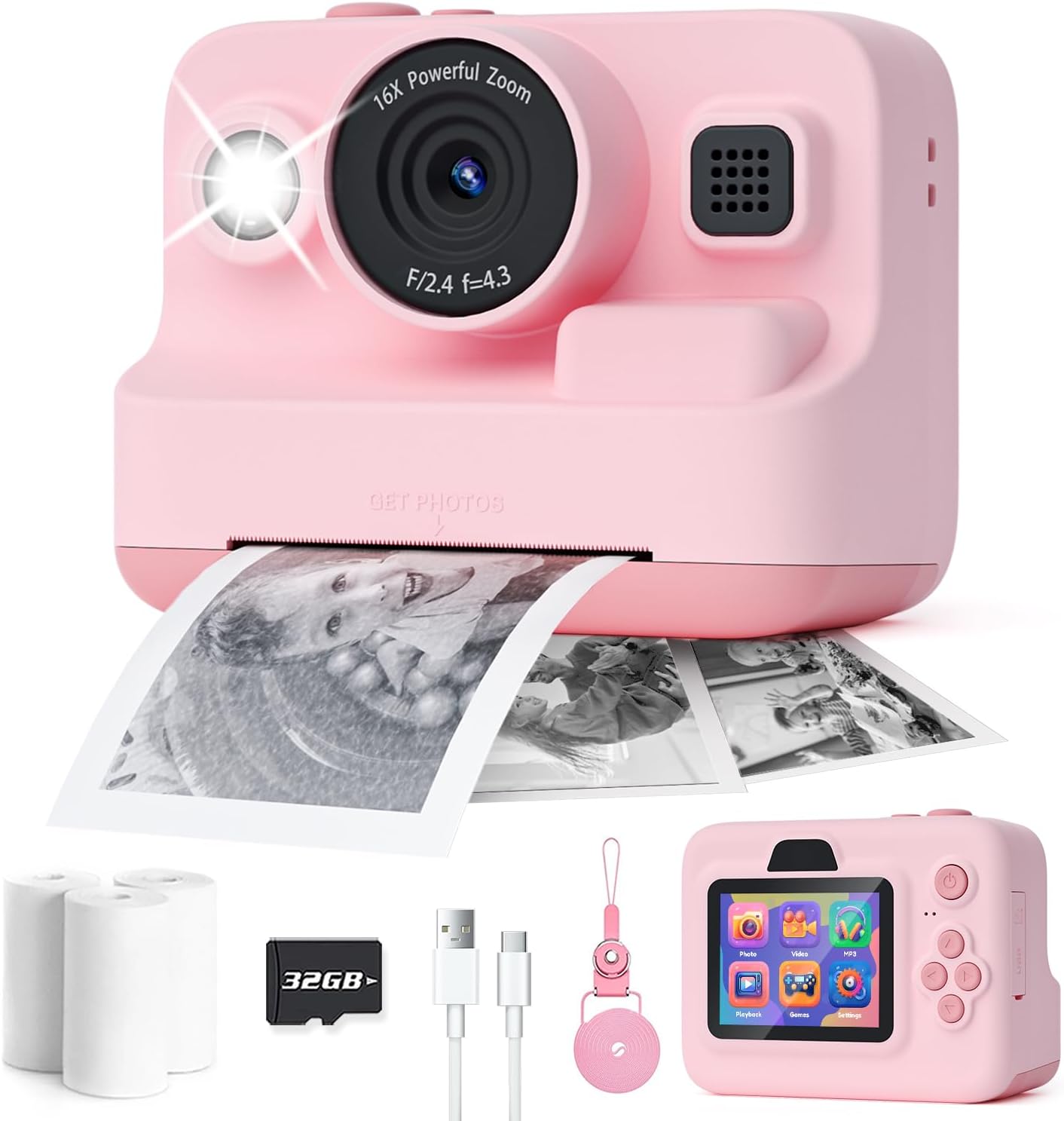 Insta-Print Kids Camera - Capture & Print Memories Instantly!