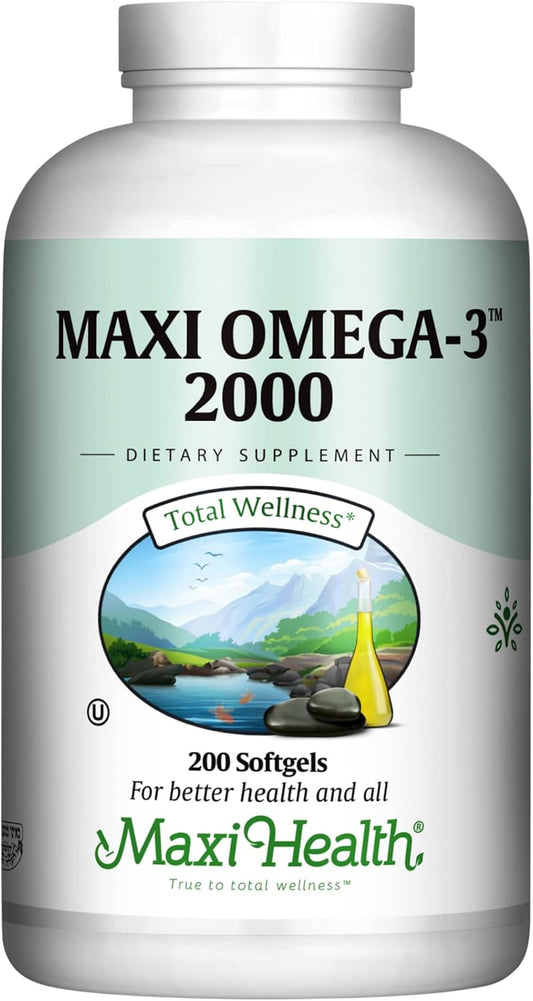 Omega 3 Supplement - 2000mg Fish Oil for Heart and Brain Health