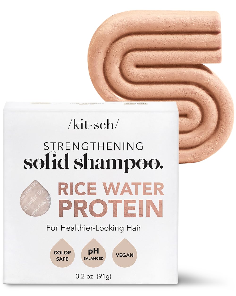 Kitsch Rice Water Shampoo Bar - Strengthen Weak Hair