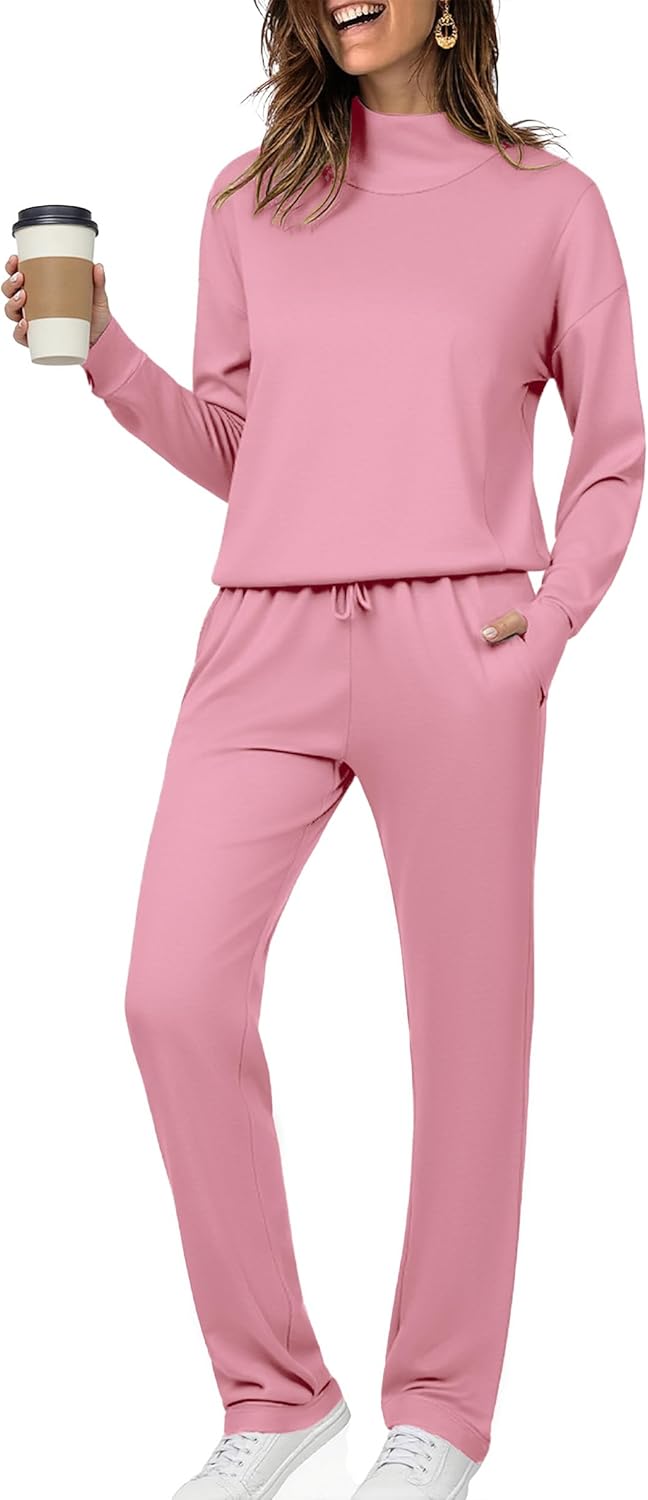 Totatuit Womens Lounge Sets Casual Sweatsuits for Fall Style